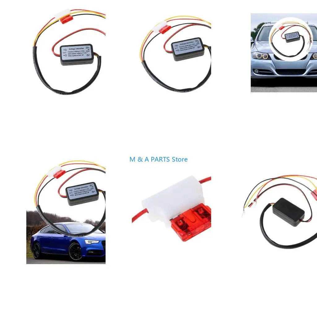 U1JF Car LED Daytime Running Light Harness DRL ControlL ON/OFF Automatic