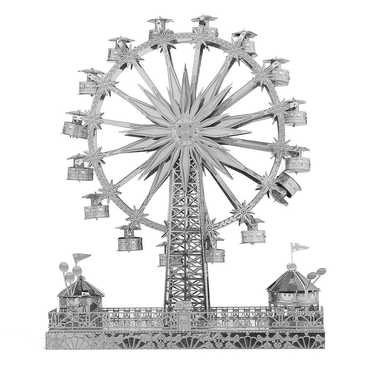 amusement park 3D Metal Puzzle model kits DIY Laser Cut Puzzles Jigsaw Toy For Children