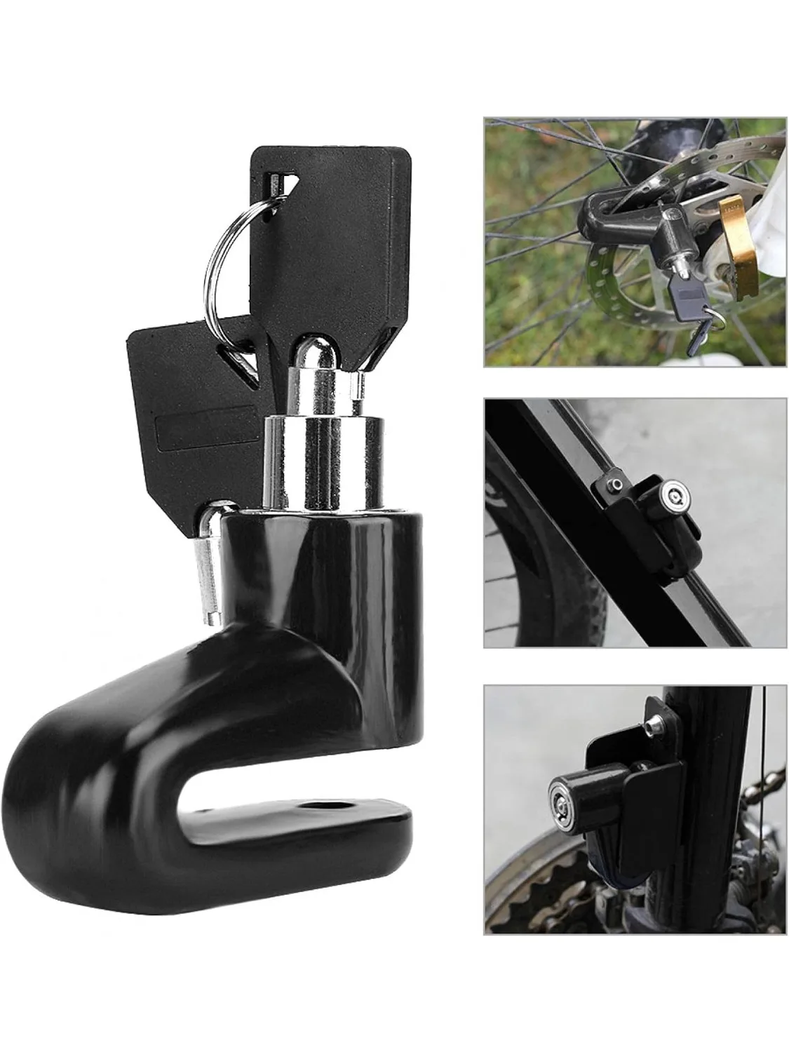 AliExpress Bicycle Anti-theft Lock Portable Motorcycle Disc Brake Lock Mountain Bike Reminder Rope Disc Brake Lock Bicycle Accessories