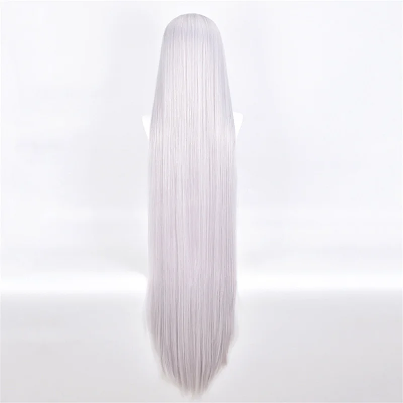 Silvair peruca jogo homicipher cosplay peruca masculina 100cm de comprimento mr. silvair cosplay cabelo