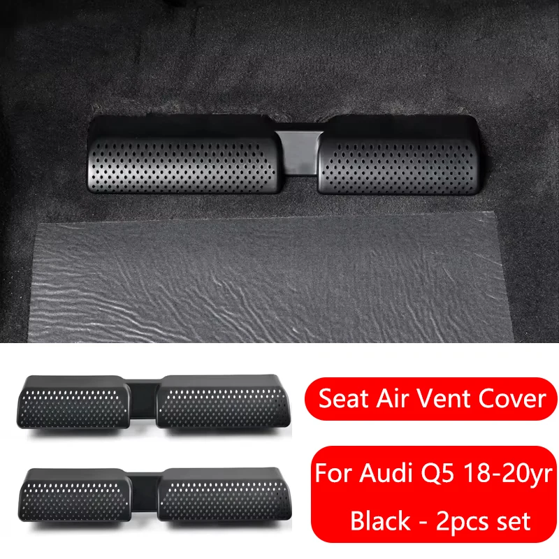 

For Audi Q5 2018-2023 Car Air conditioning vent Protective cover Rear Seat Anti Dust Interior Accessories