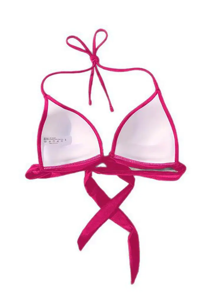 المرأة الجديدة الصلبة مثير عطلة الشاطئ نمط بيكيني قمم الصيف قبالة الكتف أكمام الرسن ضمادة أزياء السباحة الاتجاه الأعلى