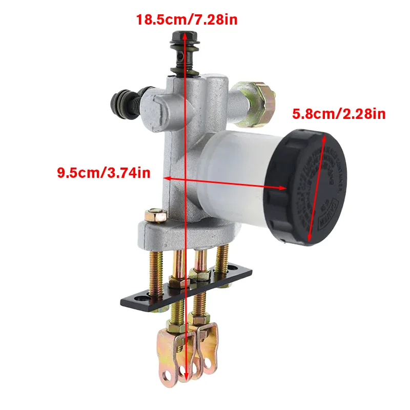 Main pump kart with one support and three brakes. The main pump is used as a replacement part for beach bikes/all terrain bikes