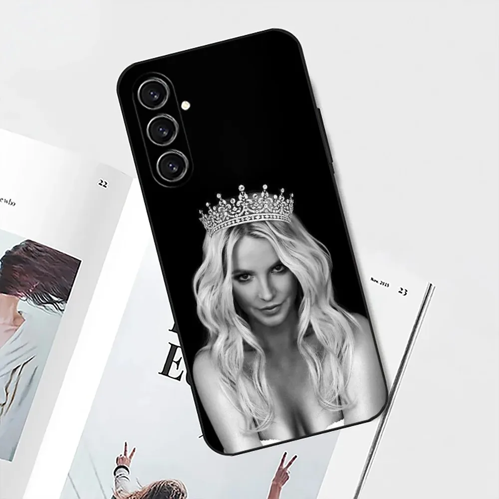 Singer B-Britney-S Spears  Phone Case For Samsung S24,21,22,23,30,Ultra,S20,Plus,Fe,Lite,Note,10,9,5G Black Soft Cover