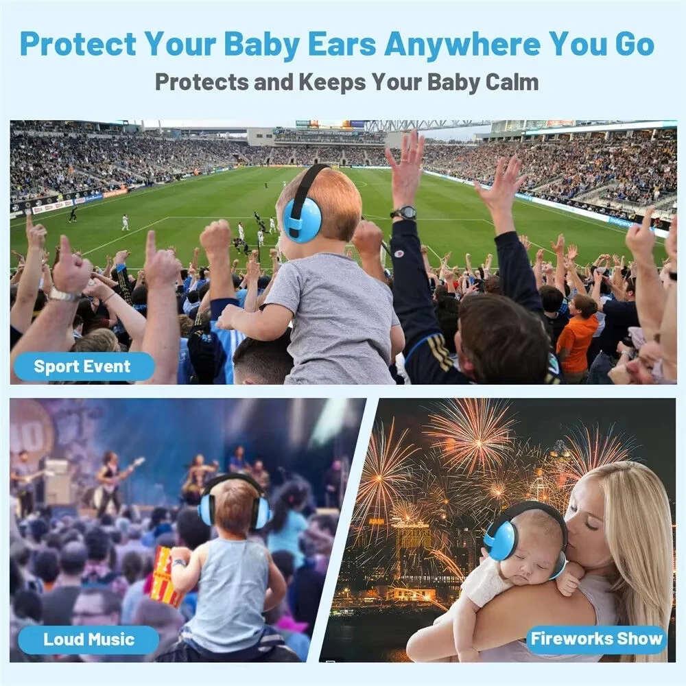 Anti Noise Child Earmuff Baby Ears Protection Children Sleep Ear Sleeping Earplugs Hearing Protection Safety Earmuffs