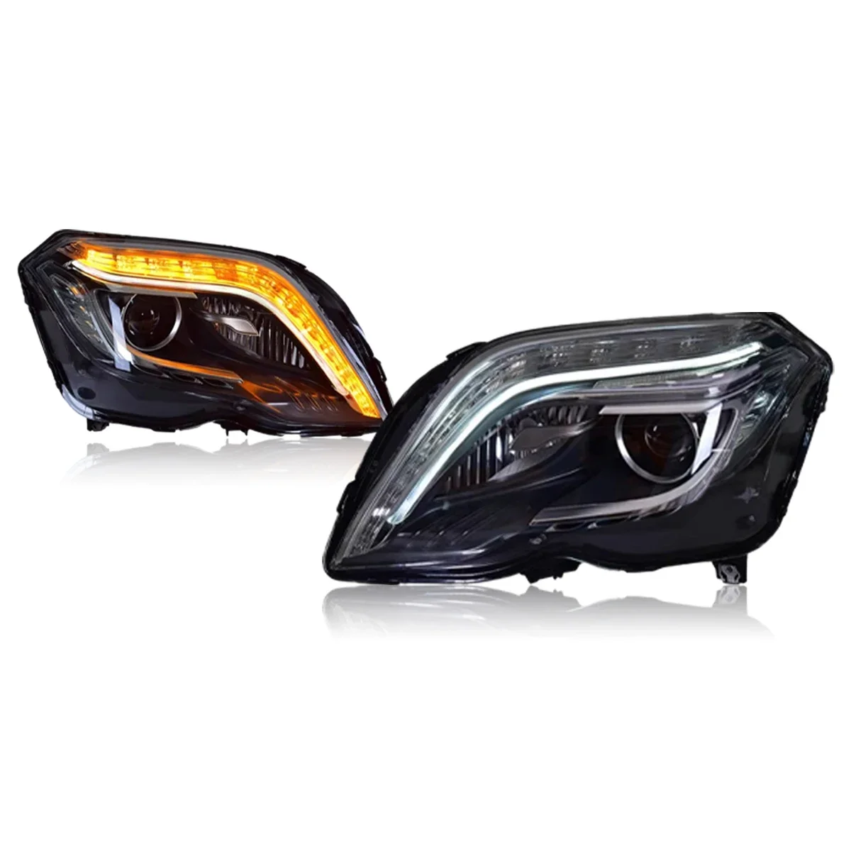 

Автомобильные фары для Benz GLK 2013-2015, светодиодные автомобильные лампы, дневные ходовые огни, динамические указатели поворота, автомобильные аксессуары