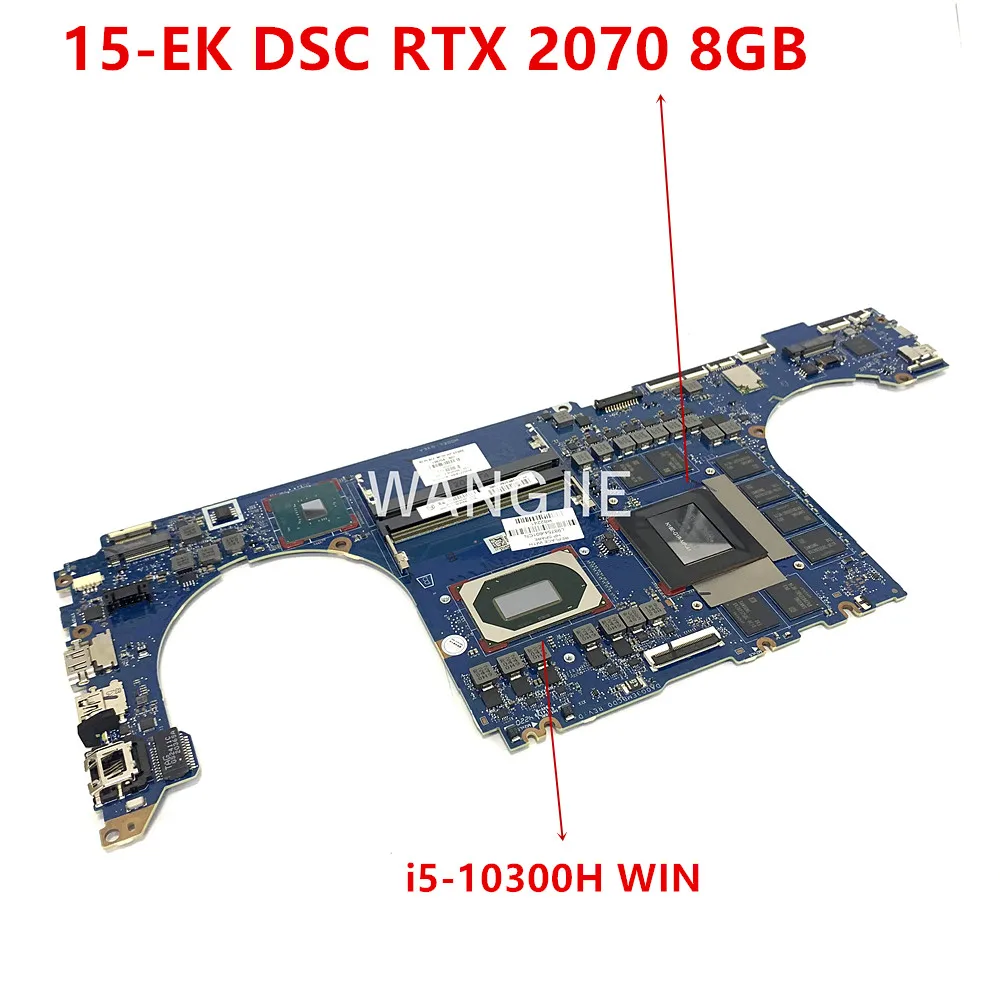 

For HP OMEN 15-ek0012TX 15-EK Laptop Motherboard L98754-601 DA0G3EMBCD0 DSC RTX 2070 8GB GPU i5-10300H WIN CPU 100% Working