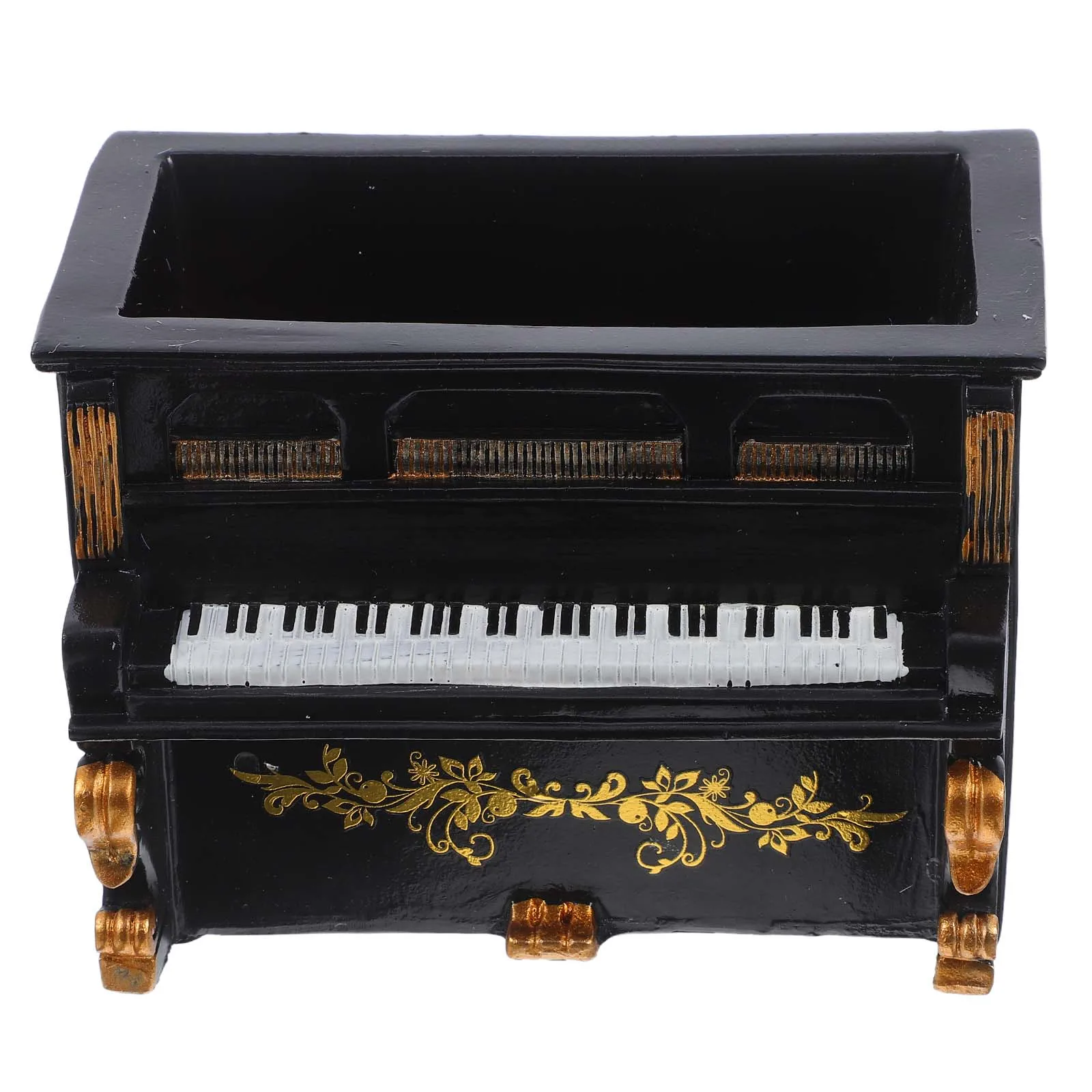 

1Pcs Piano Flowerpot Resin Mini Succulent Planter Desktop Decoration Creative Vintage Gardening Pot for Cactus Plant