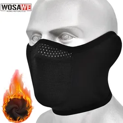 Inverno velo motocicleta máscara facial manter quente motocross à prova de vento protetor facial chapéu pescoço mais quente capacete balaclava esqui máscara facial