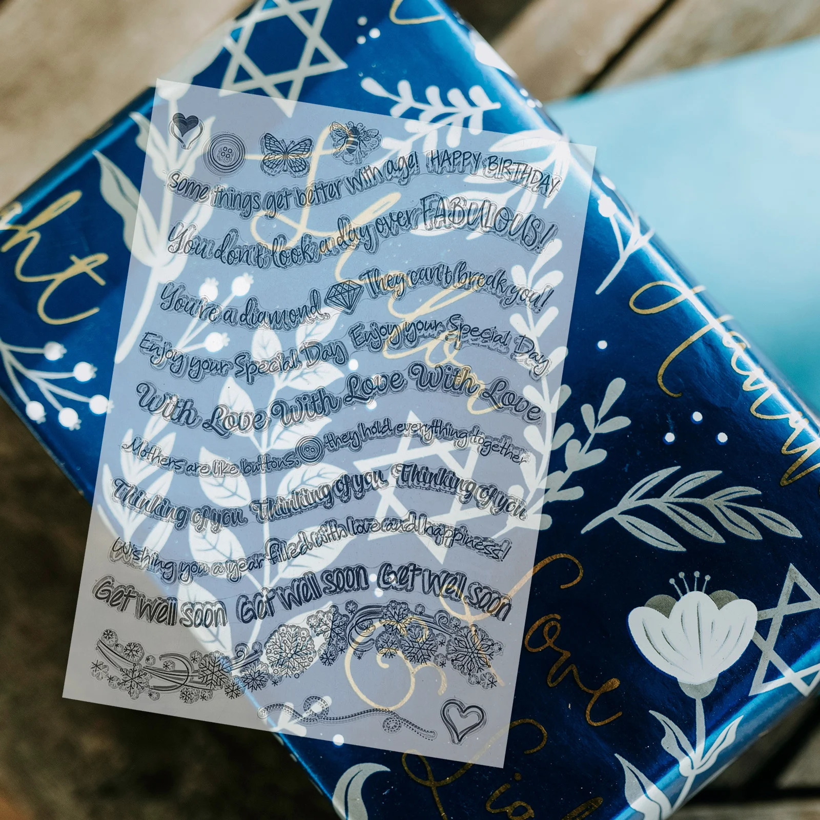

DIY Scrapbooking Clear Stamps Journaling for Crafting Stamping Supplies Diary Decoration