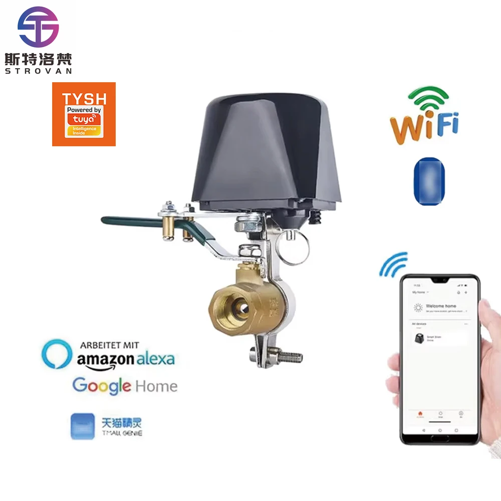 

STLF Smart Home Tuya Automatic Electronic Smart Wifi Controller Water Valve Sale Wifi Valve