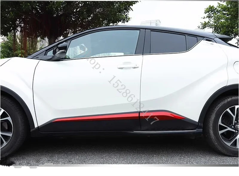 for Toyota C-HR CHR 2017 2018 2019~2023 car accessories Stainless Steel car body side moldings side door decoration Styling