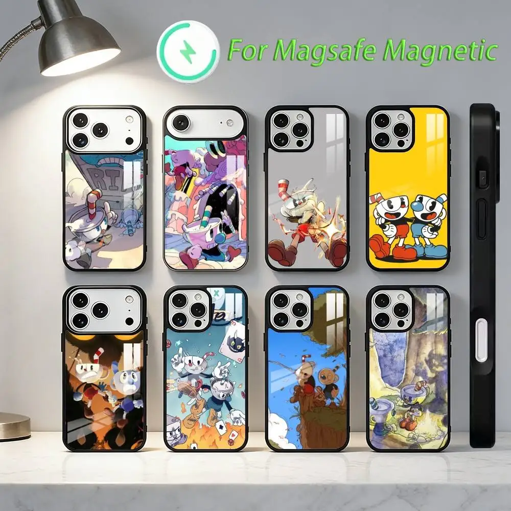 

Cuphead G-Game Phone Case For iPhone17,16,15,14,13,12,11,Plus,Pro,Max For Magsafe Wireless Charging cover
