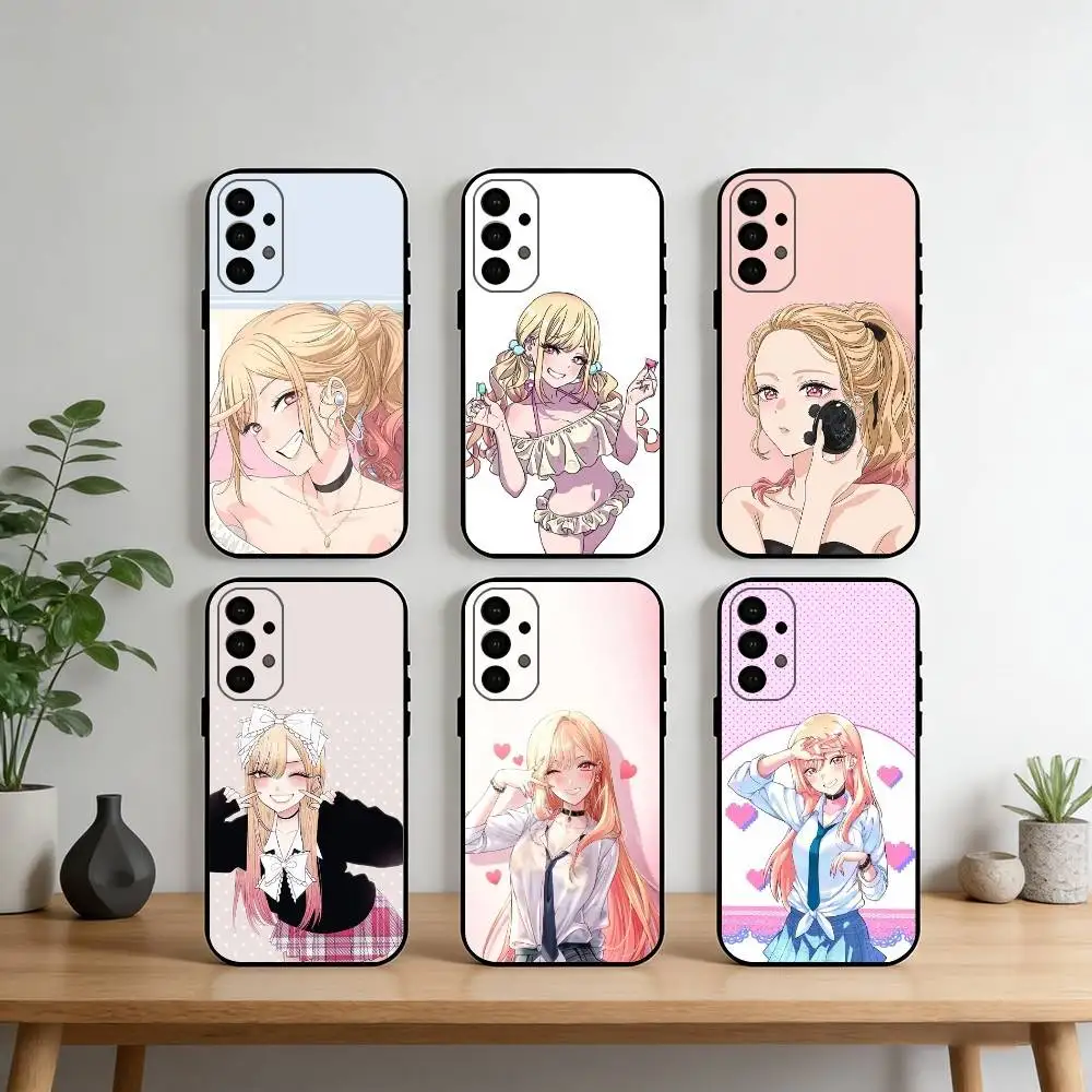 Marin Kitagawa Phone Case For Samsung S25,S24,S21,S22,S23,S30,Ultra,S20,Plus,Fe,Note,10,9,5G Black Cover
