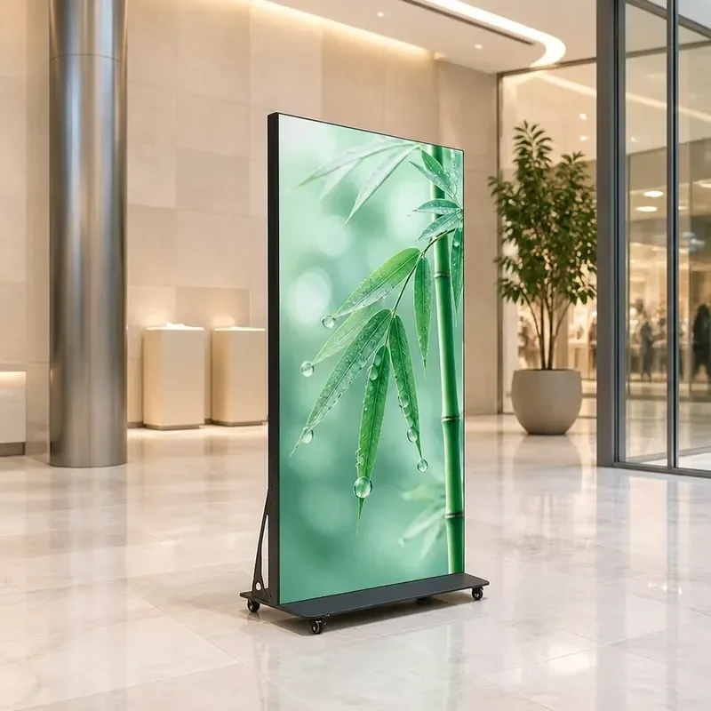 Indoor P1.25 High Definition 500cd Brightness 960x1920mm High Contrast Adjustable Color Temp Vertical Advertising
