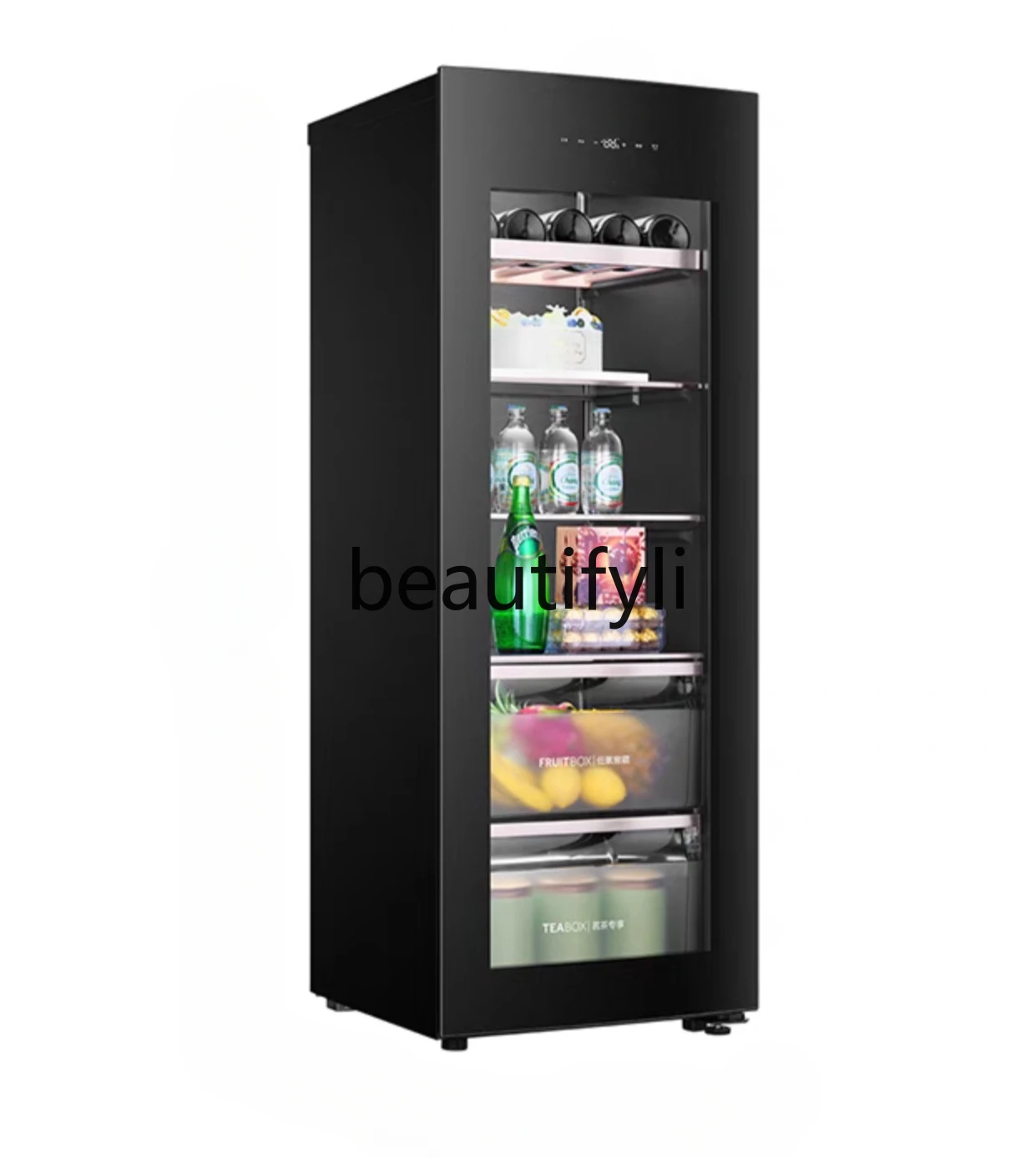 189 liters frost-free fashion ice bar large-capacity tea drink wine cabinet fruit preservation