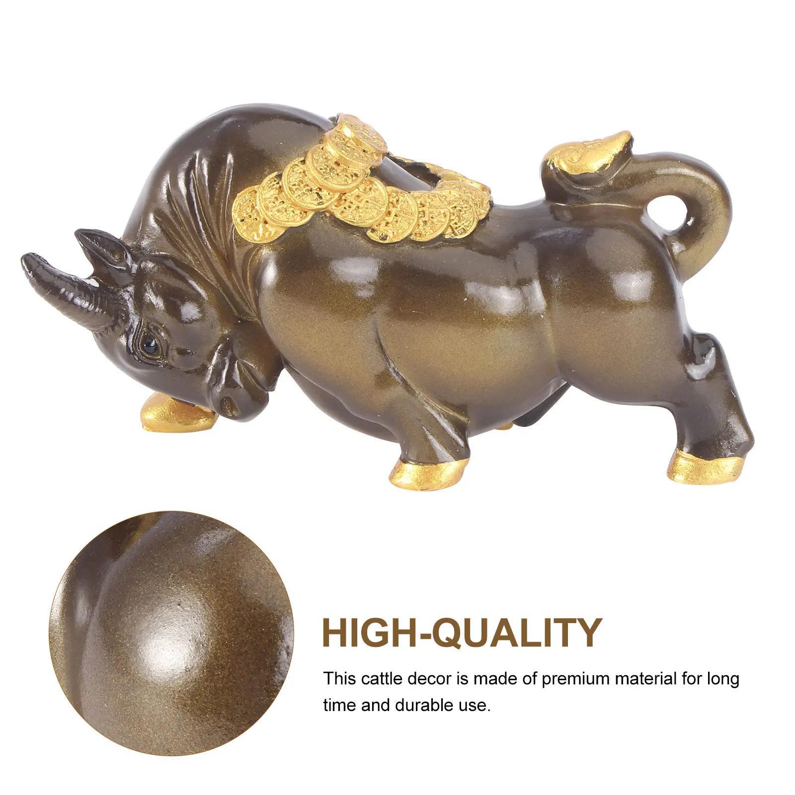 

1Pcs Color Changing Tea Pet Cattle Ceramic Ornament Desktop Home Decoration Tea Lover Gift Ceramic Cattle Ornament