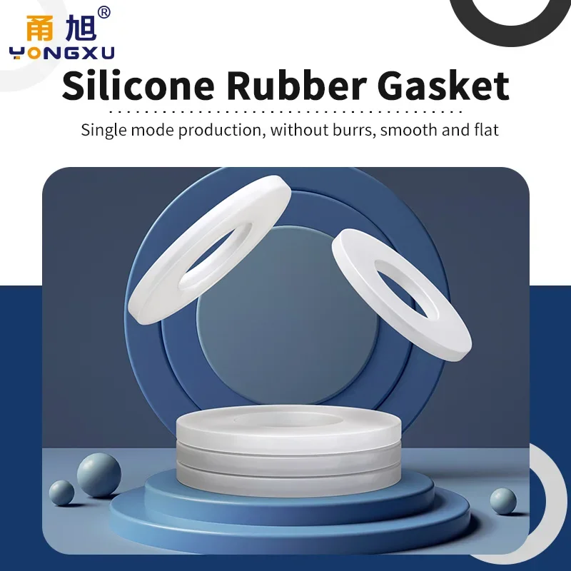 Silicone gasket screw sealing ring waterproof flat gasket high-temperature resistant o ring soft sealing gasket shock-absorbing