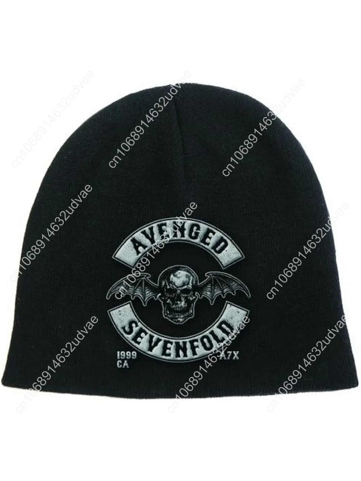 

Avenged Sevenfold Beanie Hat Cap Death Bat Crest Band Logo Official Black Size One Size