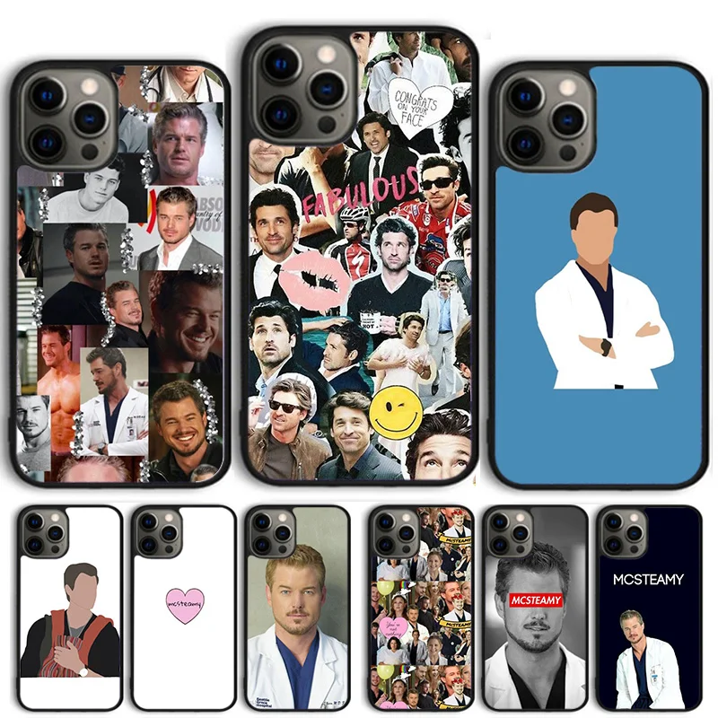 Greys Anatomy McSteamy Heart Mark Sloan Phone Case Cover For iPhone 16 15 11 13 14 Pro Max 12 mini Plus X XS Max XR