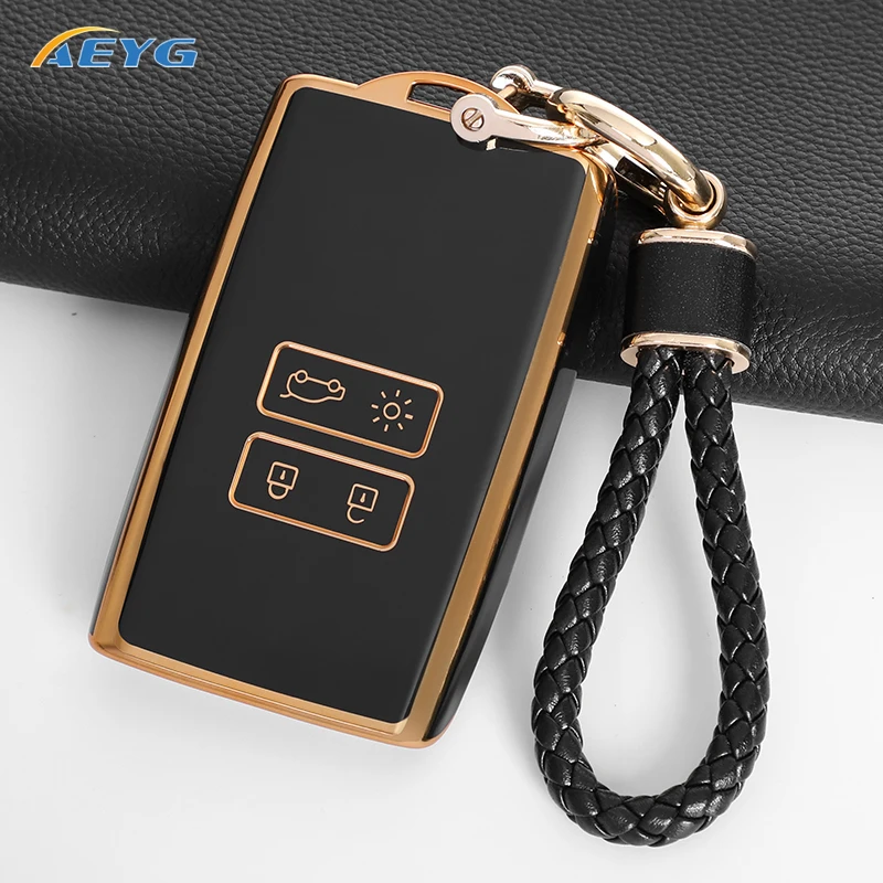 TPU Car Remote Key Case Cover For For Renault Espace 5 Kadjar Koleos Captur Megane 4 Talisman Arkana Dacia Sandero Accessories