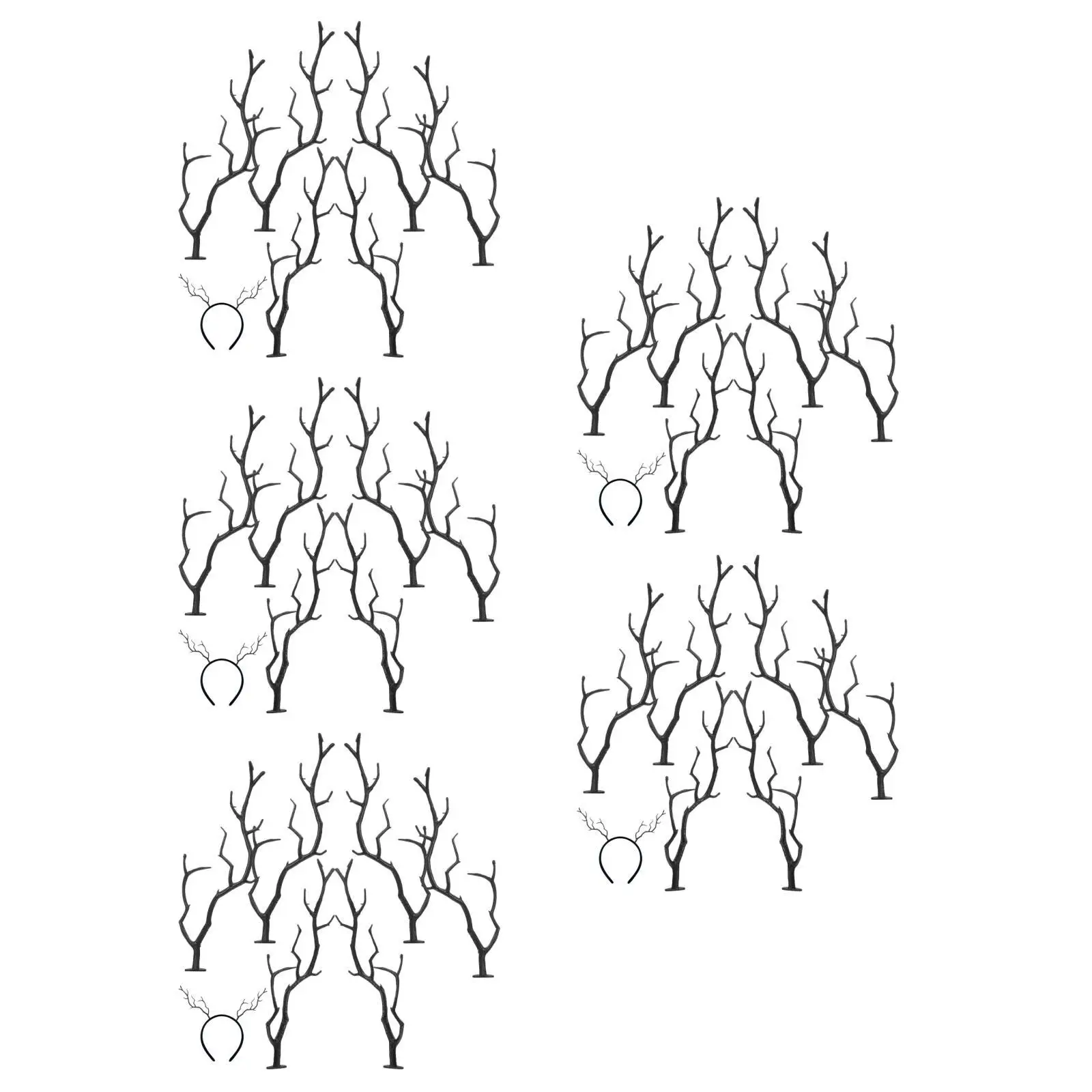 

5pcs 5 Pieces Branch Decor Faux Branches Decorative Tree for Vase Fake Accessory DIY Artificial Decoration