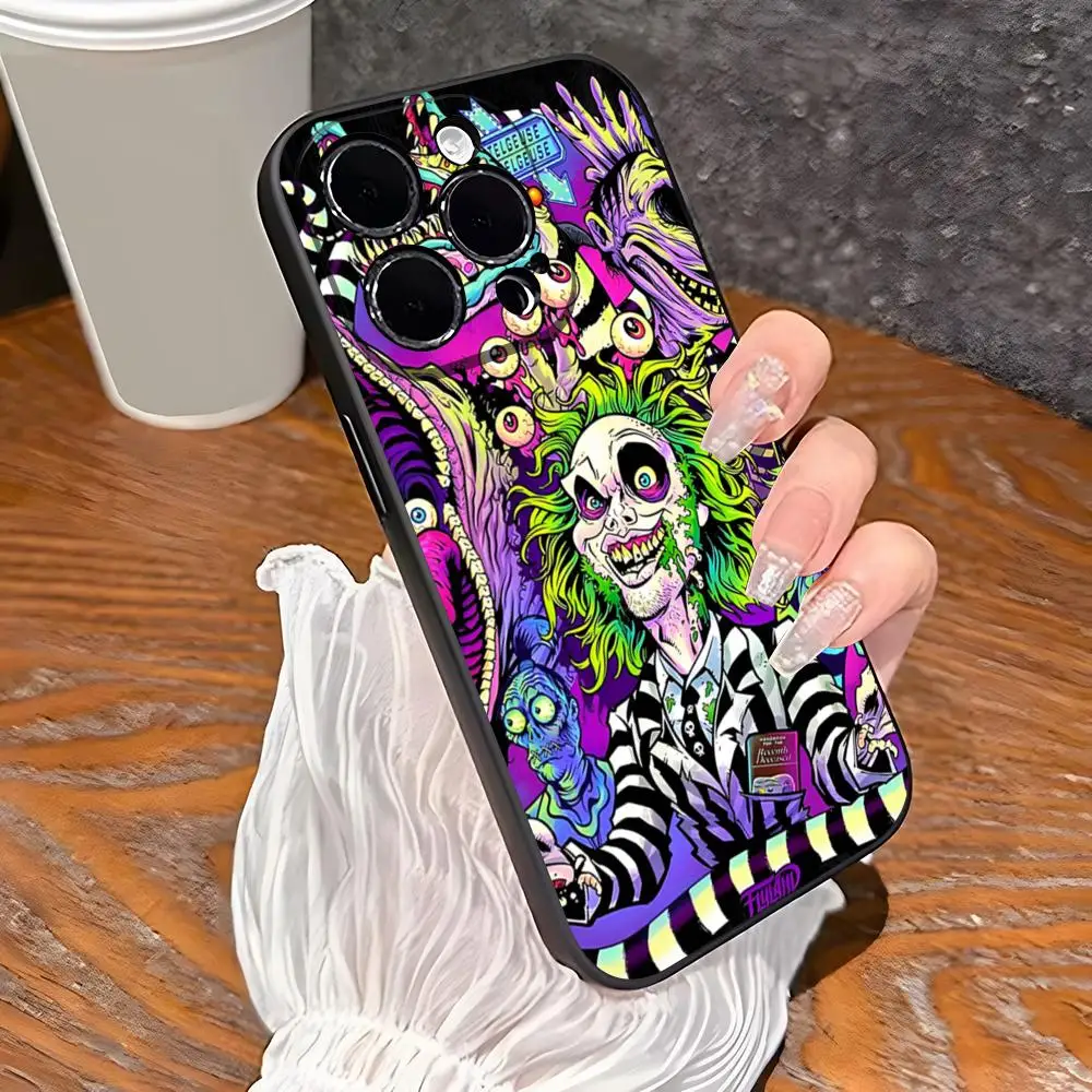 B-Beetlejuice Handbook Phone Case For 15 Pro Max Iphone 14 16 Pro Max 12 15 Plus 13 Pro 11 Xr X Xs 8 7 Plus Silicone Back Cover