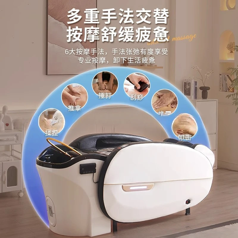 

Electric massage shampoo bed Automatic smart head treatment bed