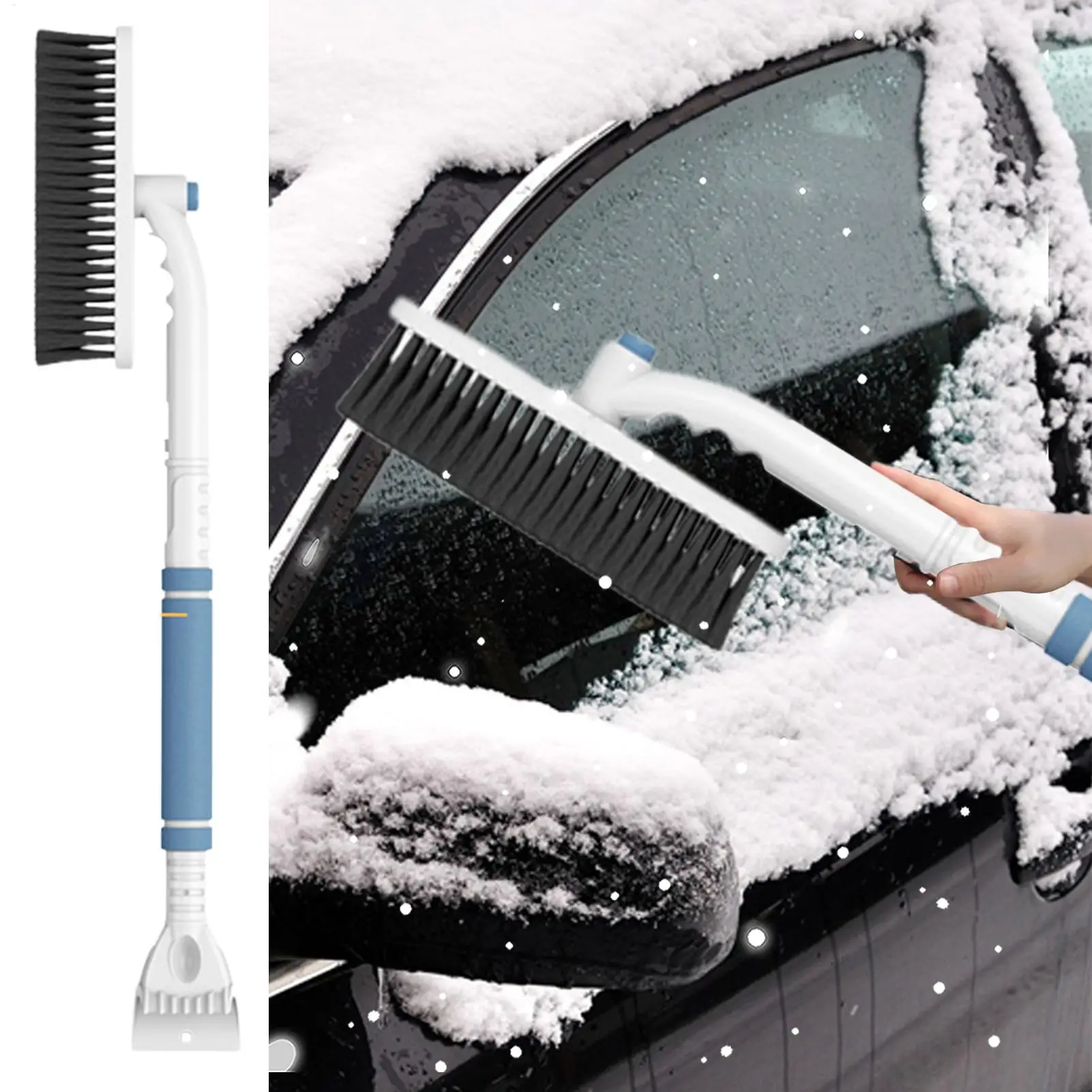 Multi-purpose car cleaning brush Deicing shovel Long Handle snow shovel brush dust car windshield retractable snow shovel