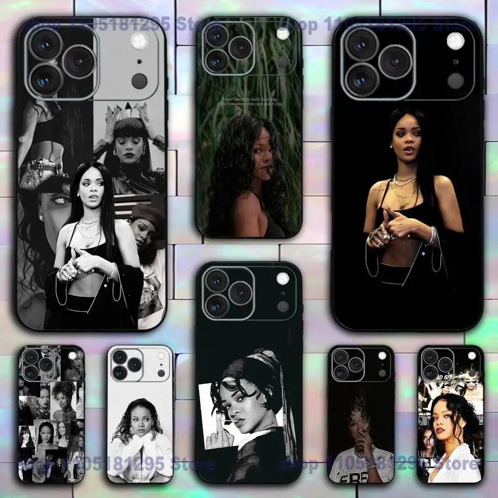 

New Singer R-Rihannas Phone Case For iPhone 17,16e,16,ProMax,15,14,Plus,13,12,Mini,11,Pro Shockproof Silicone Back Cover