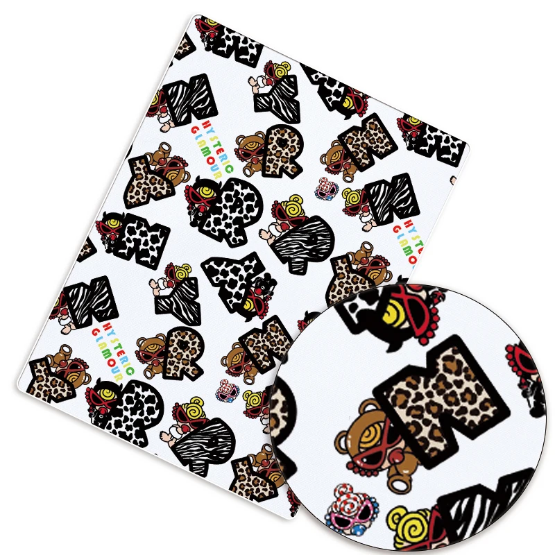Cotton cartoon fabric DIY hand-sewn patchwork children's dress for home wear, 140*50cm, printed cute sewing fabric. 6