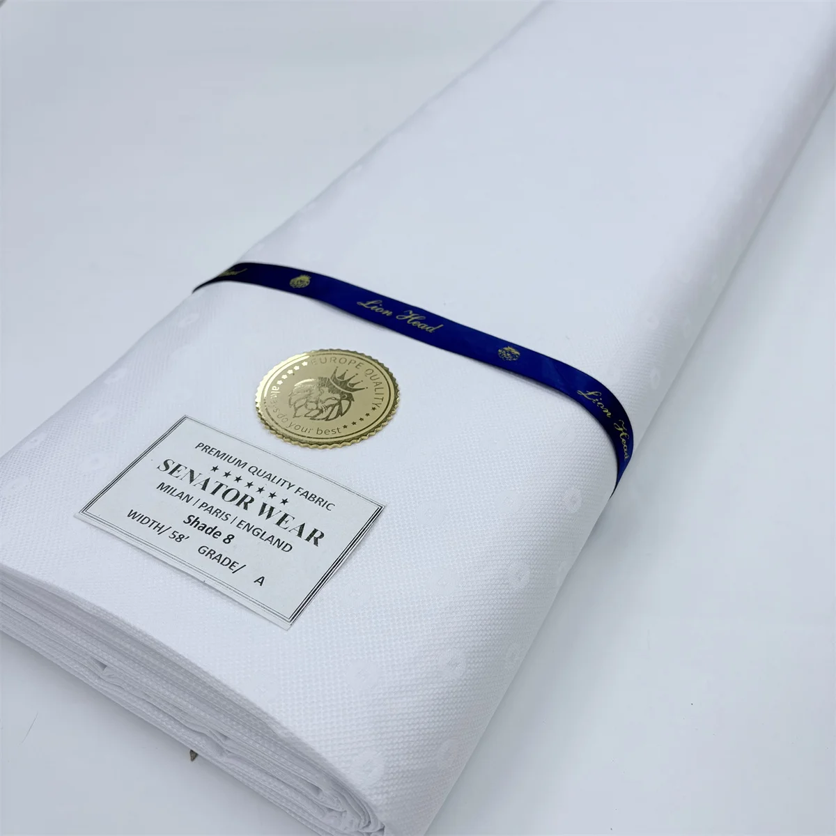 2026 Hot Sales Nigerian Soft Senator Wear Suit Fabric for Men Suit Making African Style High Quality Atiku Fabric Fabric 5 Yards