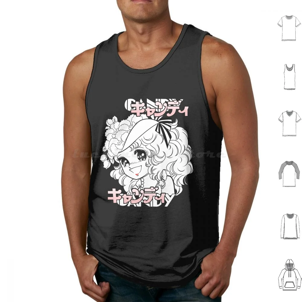Candy Candy Tank Tops Print Cotton Candy Candy Manga Shojo Riyoko Ikeda Anime Rose Of Versailles 80s 70s 90s Cute Kawaii