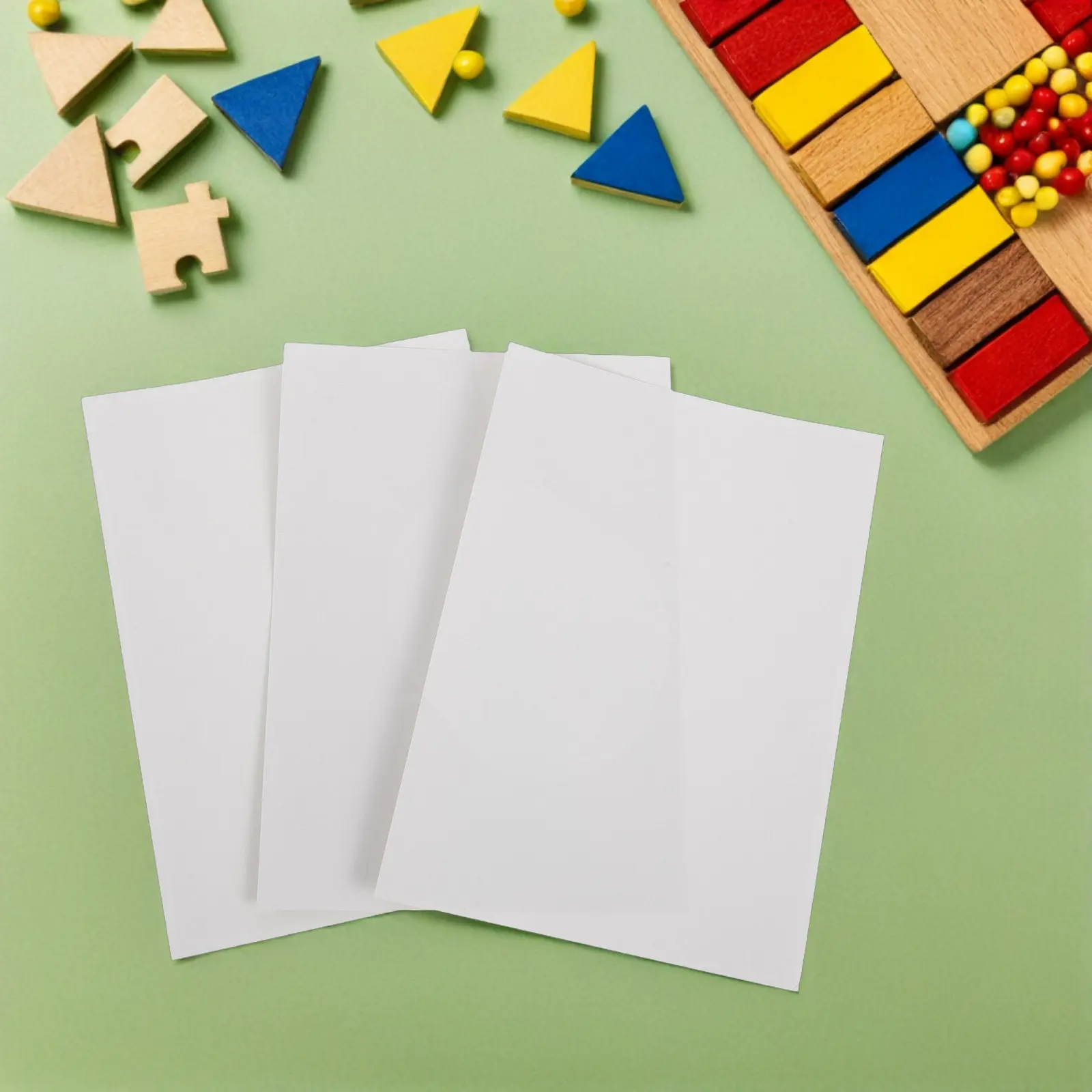 100Pcs Puzzle Saver Sheets Peel and Stick Glossy Sticker Paper Jigsaw Puzzle Backing Sheets Cover Protector Display Saver