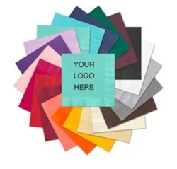 Custom Logo Art Wedding Napkins Personalized Set of 25 Napkins Restaurant Business Party Corporate Parties