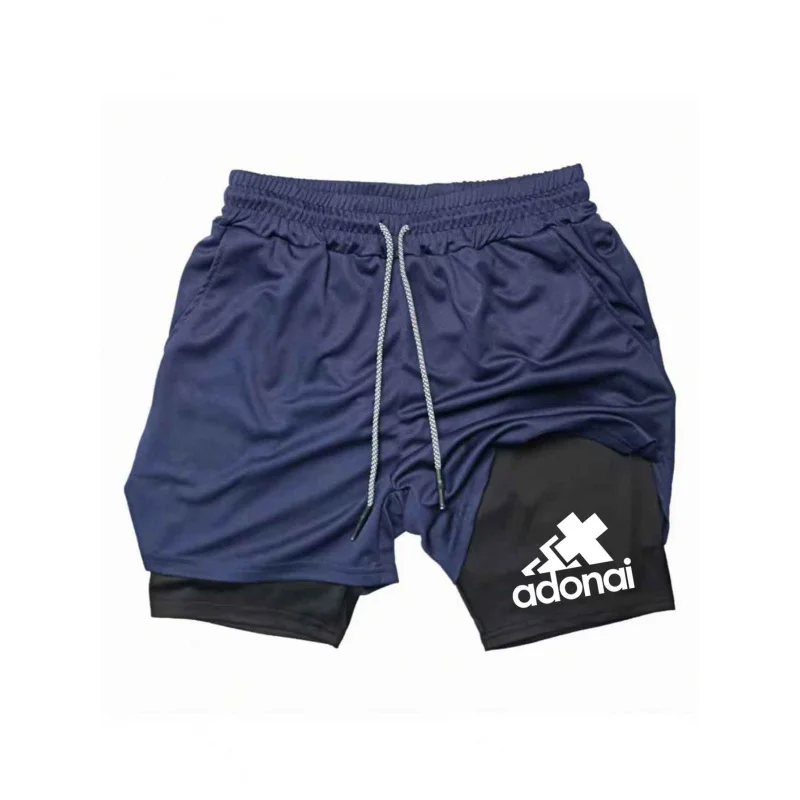 

Basketball Training Shorts 2 In 1 Double-deck Sport Shorts Gym Fitness Short Pants Training Jogging Bottom Men's Sportswear