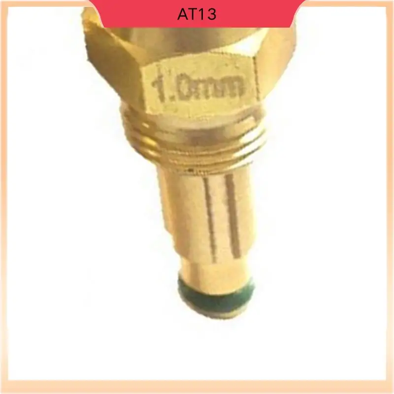 AT13 2X Waste Oil Burner Nozzle Oil Mist Nozzle Air Atomizing Nozzle Oil Burner Jet Siphon Full Cone Oil Nozzle, 1.0Mm