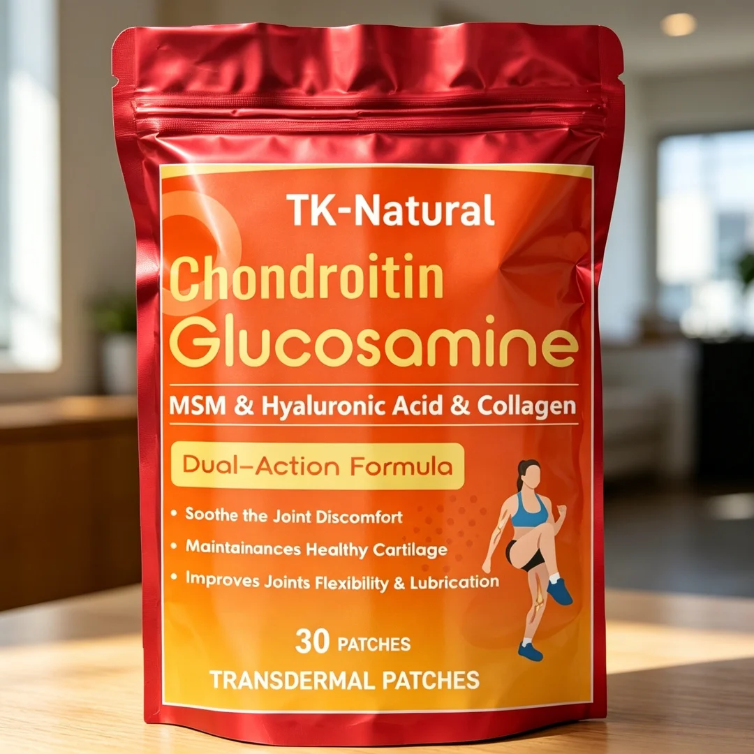30 Patches Glucosamine Chondroitin Transdermal Patches Joint Support Plus MSM, Collagen, Supports Joint, Knees, Cartilage