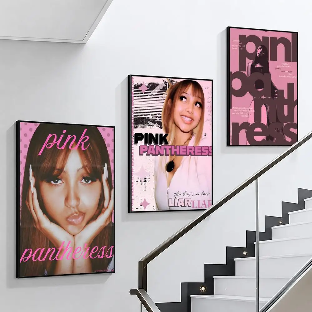 Singer P-PinkPantheress Poster HD art, waterproof, sticky wall, home decoration (living room, bedroom, bar), aesthetic