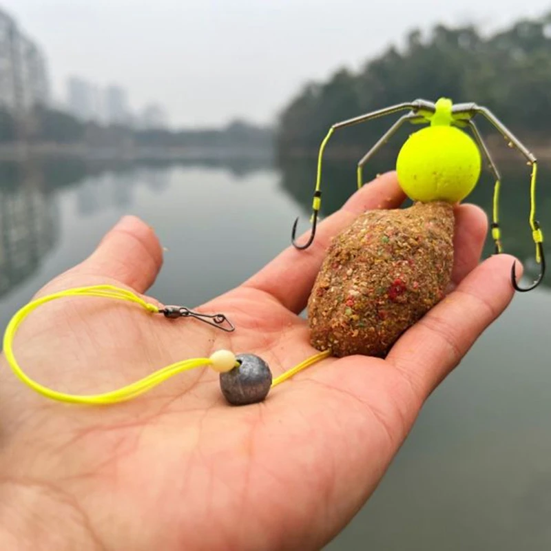 

Anti-Bottom Exploding Hook Anti-Off Bottom Thousand-Four Hooks Prevent Hanging Float Sharp Fishing Spring Bait Cage Sea