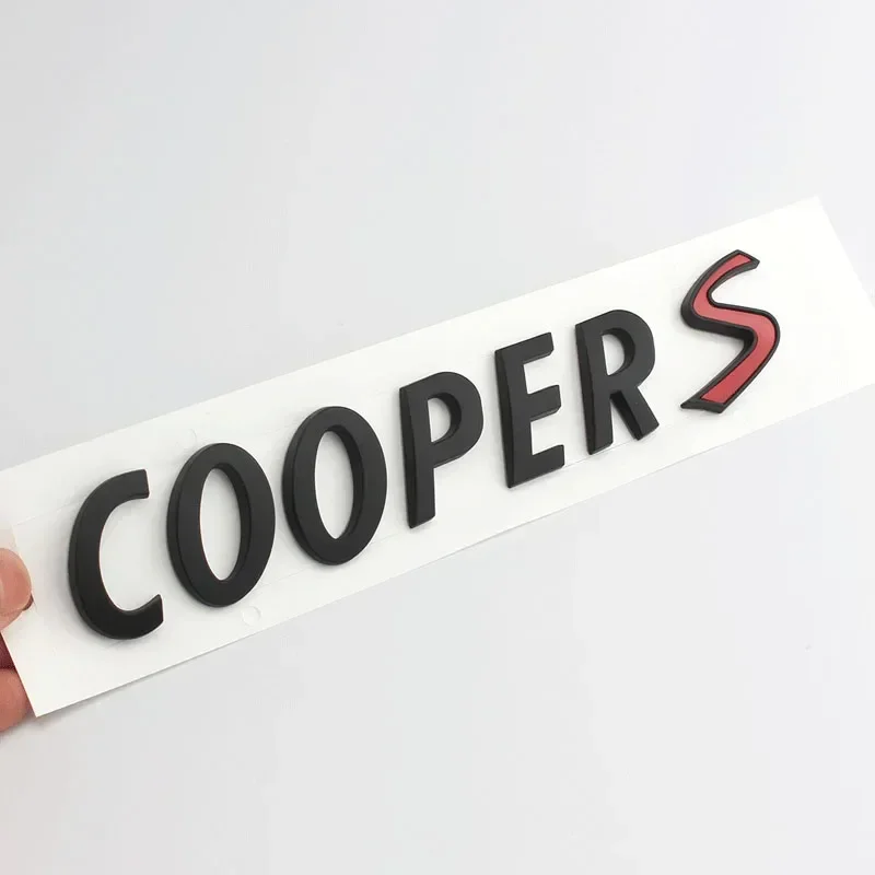 3D ABS Chrome Car Letters Rear Trunk Mini Cooper S Emblem Badge Sticker For Mini Cooper S R56 R50 R53 F56 F55 R60 Accessories