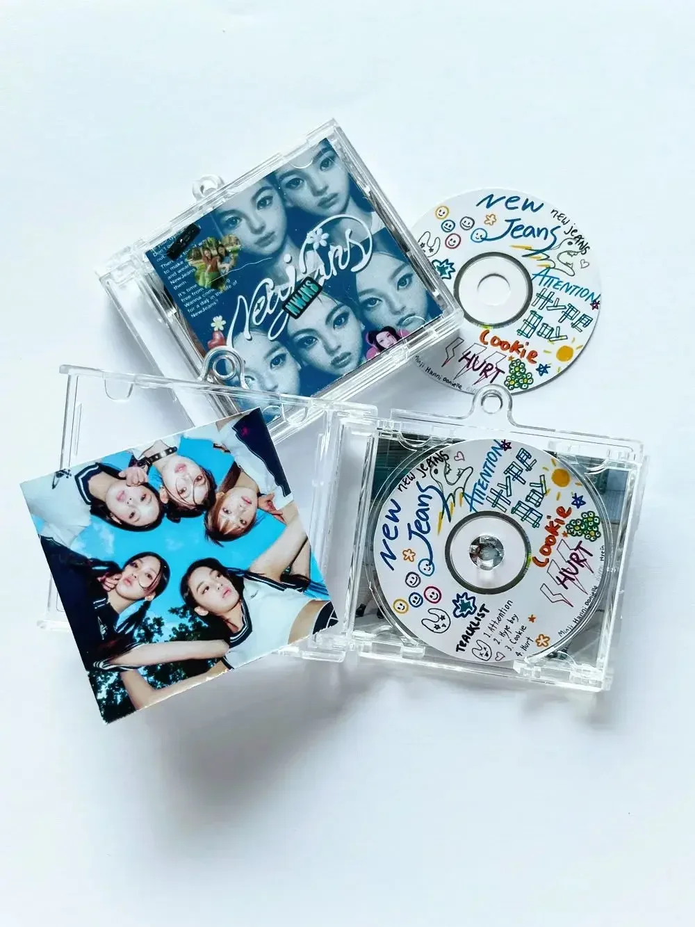 NFC Mini Album CD Keychain, Design personalizado grátis, NewJeans 'Dait' B Edition, Lover Music