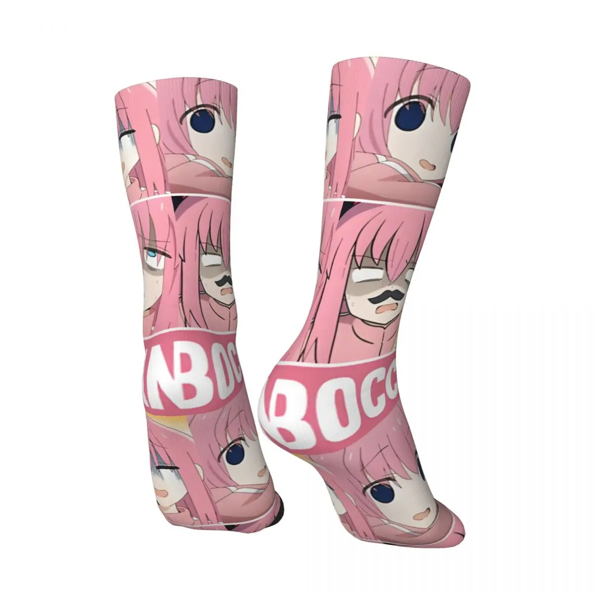 Crazy compression Bocchi The Rock Sock for Men Harajuku Bocchi Quality Pattern Crew Sock Novelty