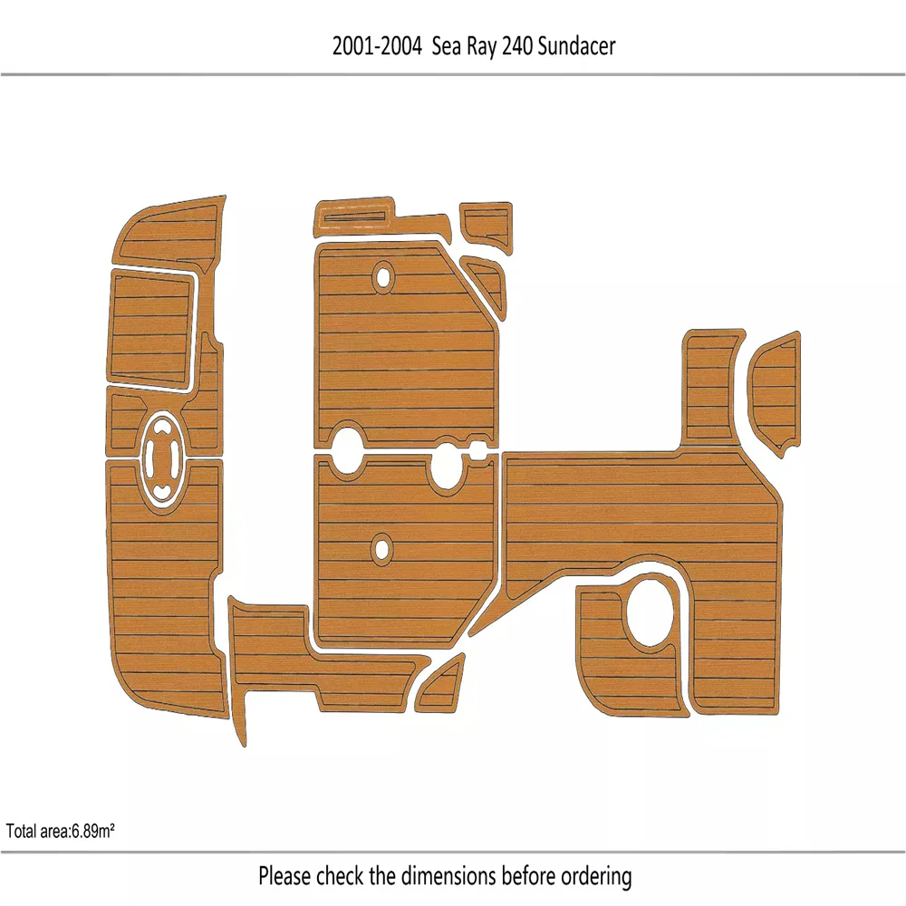 2001-2004 Sea Ray 240 Sundancer Cockpit Swim platform 1/4