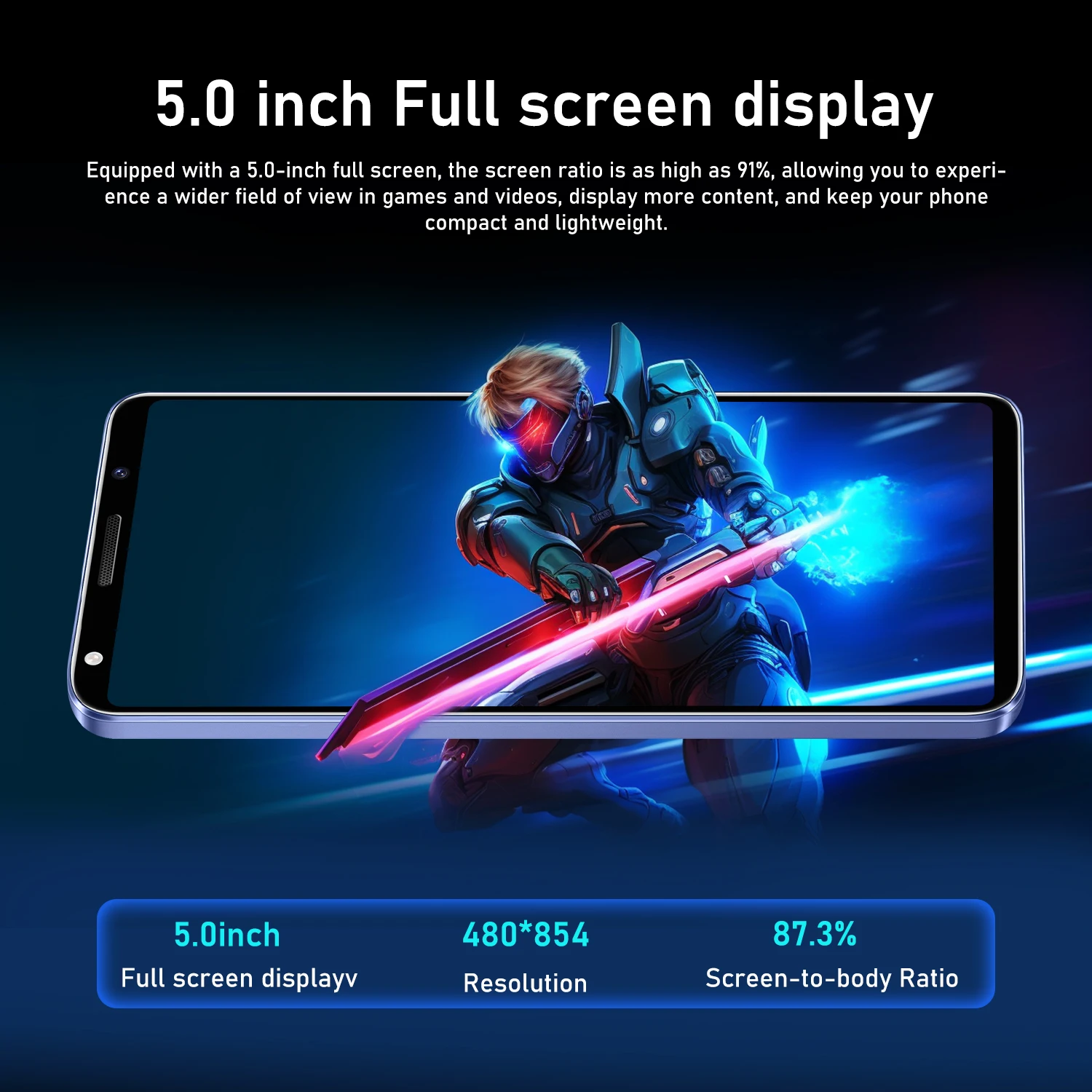 FUFFI-I16 Plus,Smartphone Android,5.0 inch,3+32GB ROM,Dual SIM,3500mAh,Mobile phones,Dual SIM,Google Play Store,Cellphones image 4