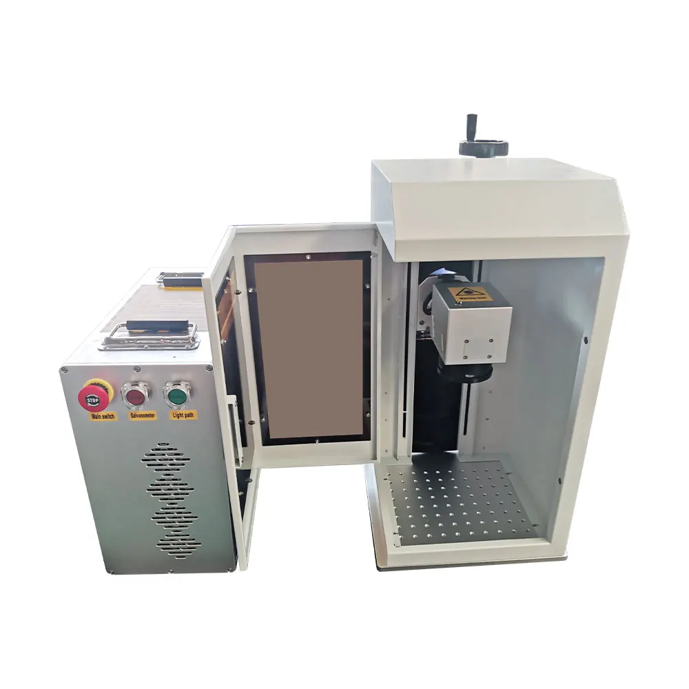 Affordable  Fiber Laser Marking Engraver 30W Entry Level for Aluminum Plastic Nameplate Printing