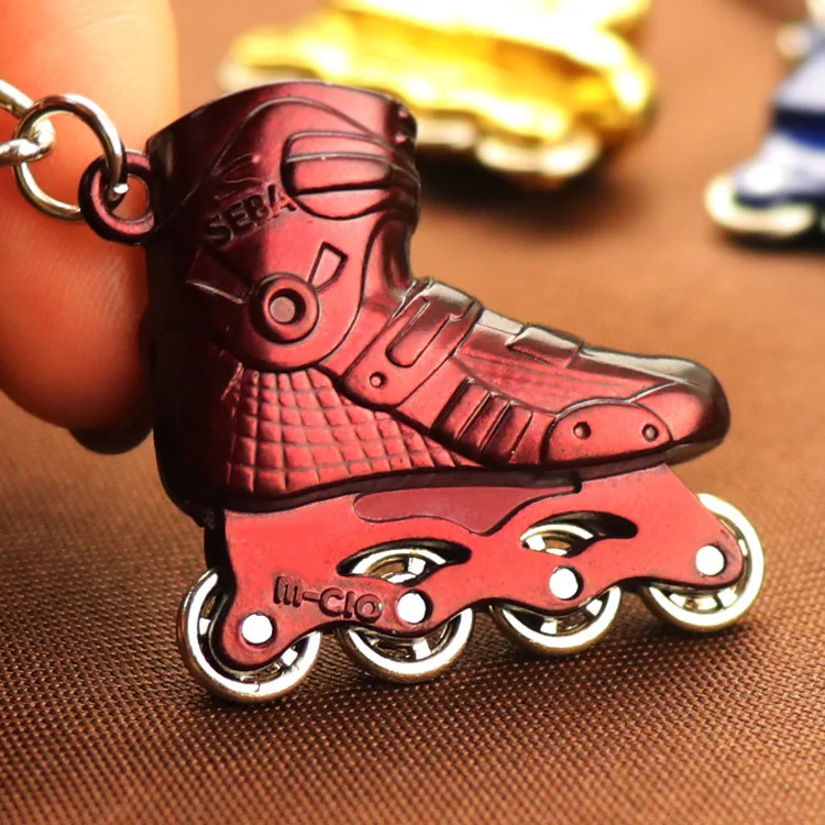 New Fashion Skate Key Chain Men Women Roller Skate KeyChain Skating Car Key Ring Party Gift Jewelry K3094