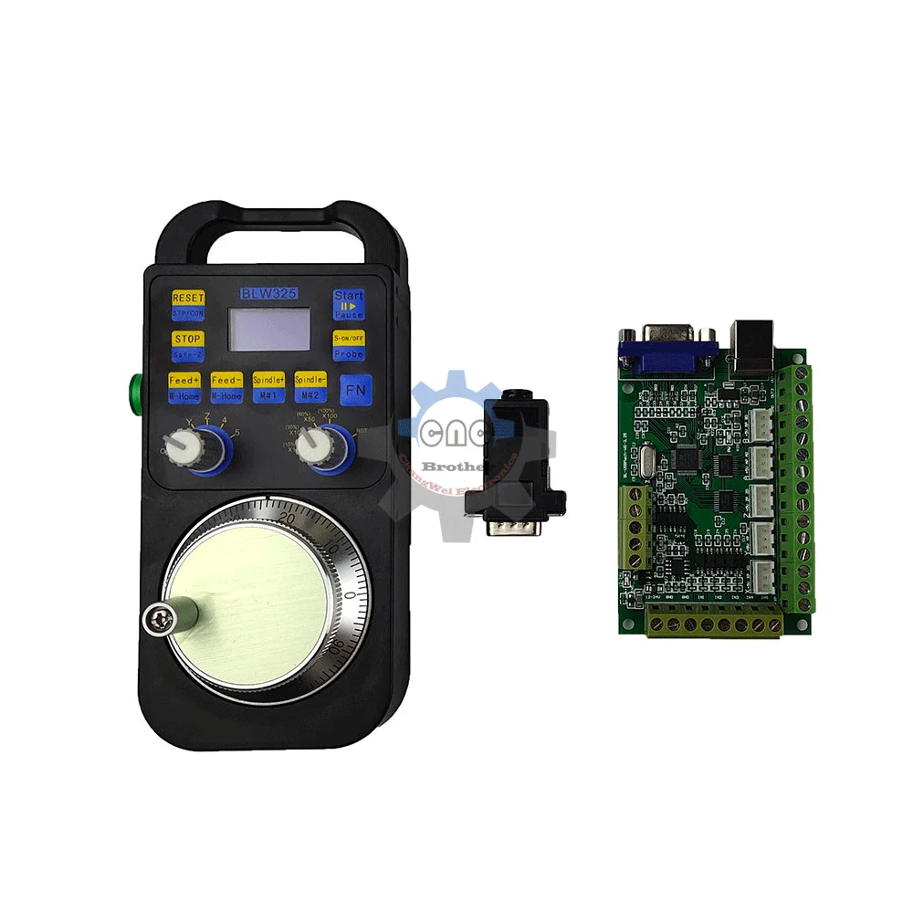 Mach3 CNC 5-Axis Motion Control Card And 5-Axis Wireless Electronic Handwheel Digital Display Handwheel Supports Offline Motion