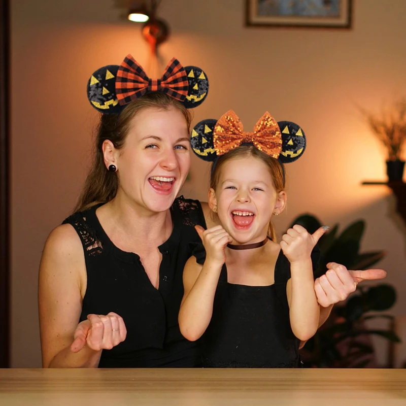 أحدث ميكي ماوس آذان عقال ميني هيرباند الساخن شخصية كرتونية تأثيري الكبار الاطفال هالوين حفلة السفر إكسسوارات الشعر