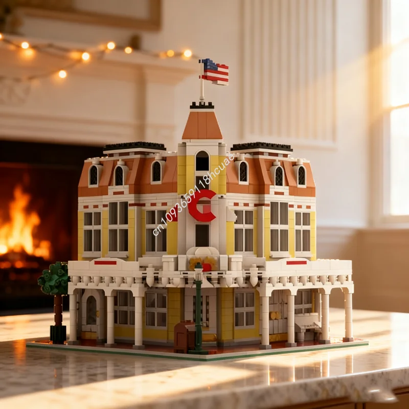 

8121 шт. MOC Block Three Deluxe Основная уличная модель Строительные блоки Игрушка Идея для строительства Образовательный кирпич Рождественские подарки на день рождения